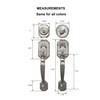 Constructor CON-CER-SN Cerberus Entry Handle Set Door Lock Lever, Satin
