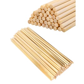 Pack of 200 Cotton Candy Sticks Round 30 cm x 4 mm, Cotton Candy Sticks Round, Round Stick for Candy Floss Machine Accessories, Natural Bamboo Wood, Wooden Sticks for Crafts for Woodwork, Art Projects