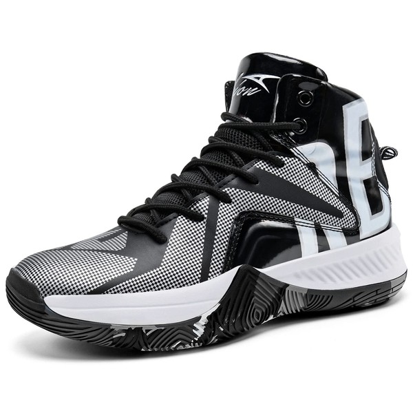 ASHION Kids Basketball Shoes Boys Girls High-Top Sneakers Non-Slip Sport