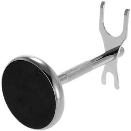 POFET Razor and Brush Stand - Classic Razor Safety Razor Stand and Brush Stand Holder with Non-Slip Base for Most of Razor and Brush - Silver