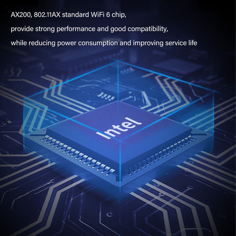 WiFi 6 PCIe Card AX3000Mbps 2.4GHz 5GHz Dual Antenna BT5.2