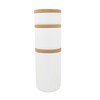 Kamenstein Ceramic and Cork Set of 3 Stackable Canisters, 1/2