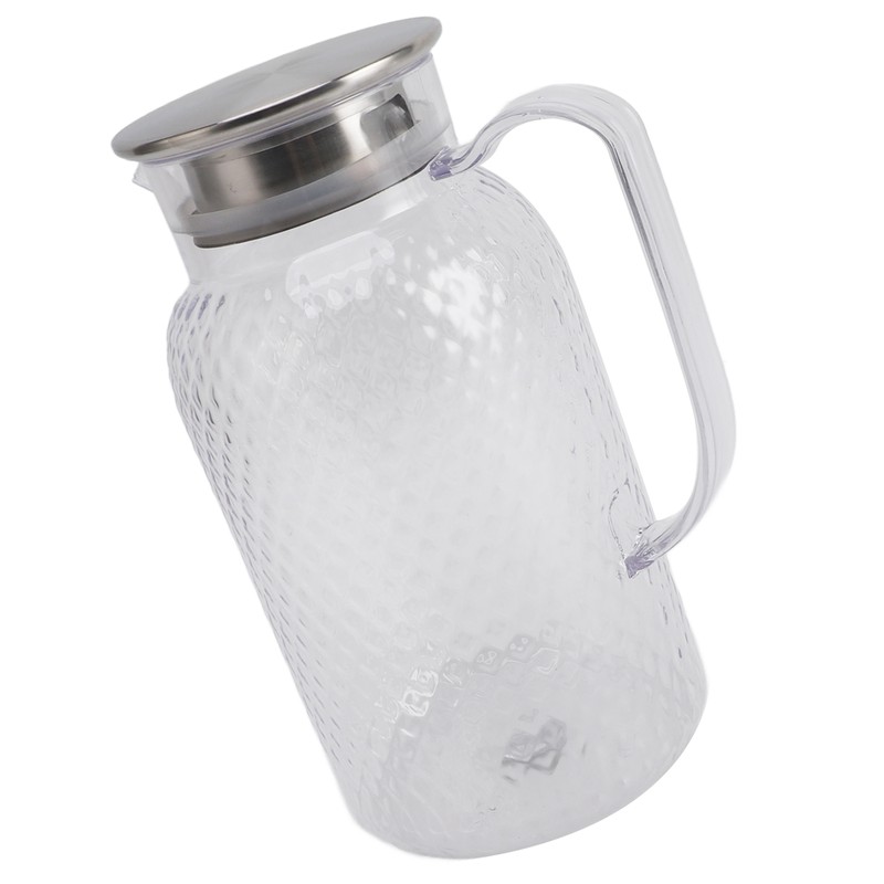 Water Pitcher with Lid and Handle 1500ml Acrylic Heat Resistant