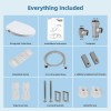 hibbent toilet seat, Non-Electric Bidet Attachment for Toilet Seat with
