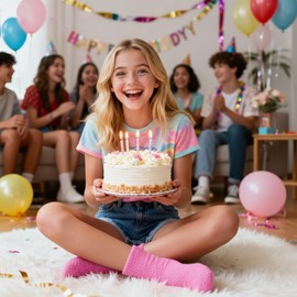 HAPPYPOP 18th Birthday Gifts for Girls - Socks for 18 Year Old Teens, Birthday Gifts for Female Age 18