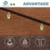 Handrail Bracket Extended Neck Design Brass, 2 Pack | HOWTOOL