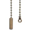 2 Pack Bronze Beaded Pull Chain Extension with Connector for