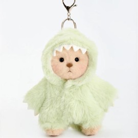 Dinosaur Teddy Bear | Getahug 5 Moveable Joints & Changeable Outfits, Soft Stuffed Animal Plush, Unique Gift for Dino Lovers & Collectors, cozyvibes:_5.9 Inches Green Dino Brown Mini Bear