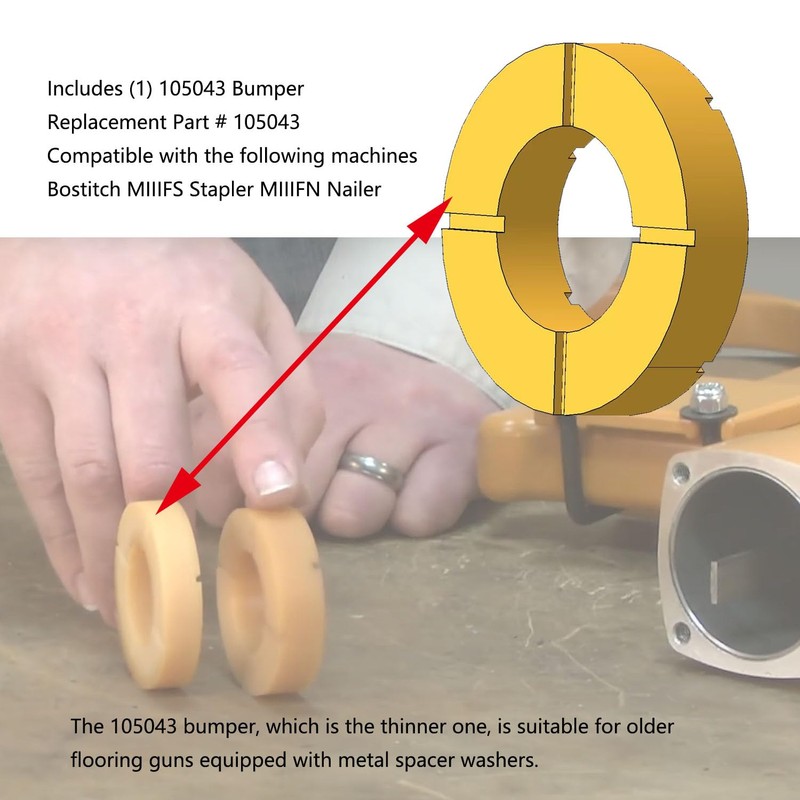 105043 Floor Nailer Bumper Fits Nailer MIIIFN MIIIFS (1 pack)