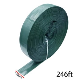 Evecad 246ft x 0.15ft Chain Link Fence Privacy Tape, Chain Link Fence Slats, Fence Covering Privacy, 200 PCS Connector Pins & Puncher Included, Green