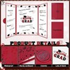 JUYRLE 2024 Graduation Guest Book Alternative- Black and Red 2024