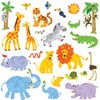 DECOWALL DW-1513N Jungle Animals Jungle Animals Wall Sticker Wall Decoration