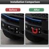 CheroCar 2PCS Front Bumper Tow Hook Cover，Tow Trailer Hitch Protector