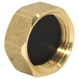 Invero® End of Line Tap Compression Blanking Cover Cap Nut - Size: 3/4 Inch