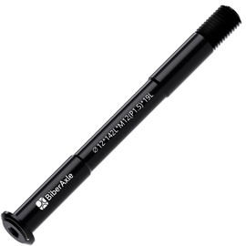 BiberAxle 12 mm Thru Axles for Bicycle Forks and Rear Bicycle Frame, Mountain Bike and Road Bikes, Aluminium Alloy Hub Adapter Axle (Thread Pitch: 1.5 mm/Length: 142 mm)