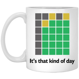 Funny Wordle Mug - Zoom Gift for Coworkers, Boss, Birthday - Work From Home Puzzle - 11oz