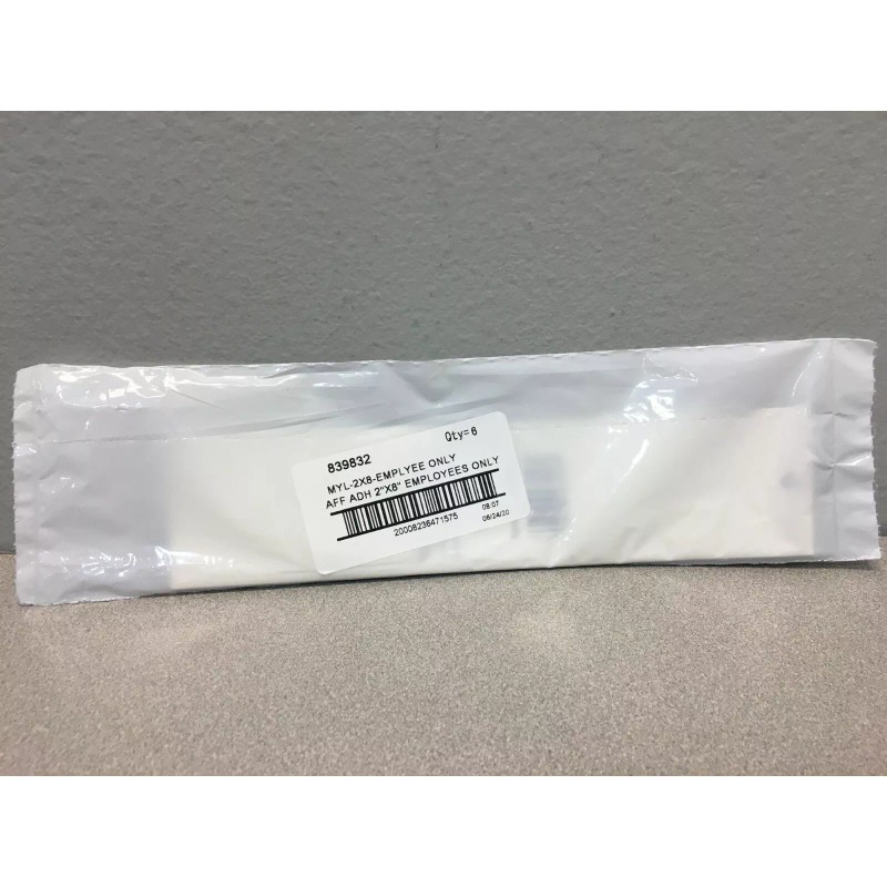 Hillman 839832 Silver "Employees Only" Decal 2 in. H X