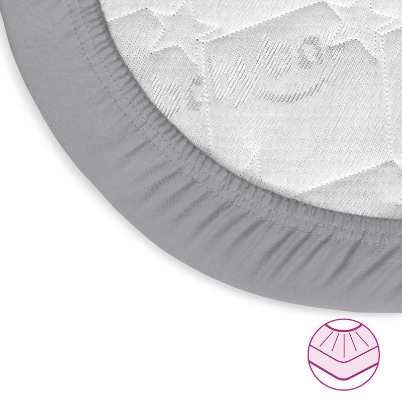 babybay Jersey Fitted Sheet Deluxe Suitable for Mattress Cot Conversion