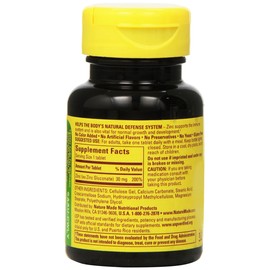 Nature Made Zinc 30mg, 100 Tablets (Pack of 6)