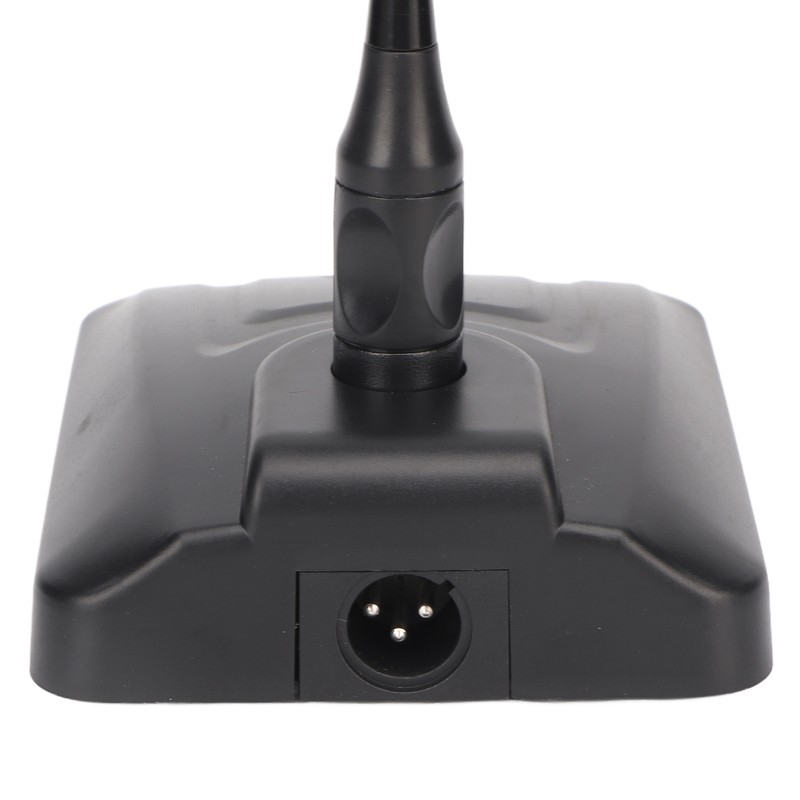 Gooseneck Condenser Microphone Flexible 6.35mm Wired Desktop Microphone for Broadcasting