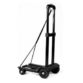 Folding Luggage Cart, Expandable Heavy Duty Folding Hand Truck, 270lbs Multi-Functional Hand Truck with Telescoping Handle and 4 Wheels - Perfect for Travel, Shopping, and Office Use KUKLIPJIM