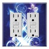 Graphics Wallplates - Electric Flower - Dual Rocker/GFCI Outlet Wall