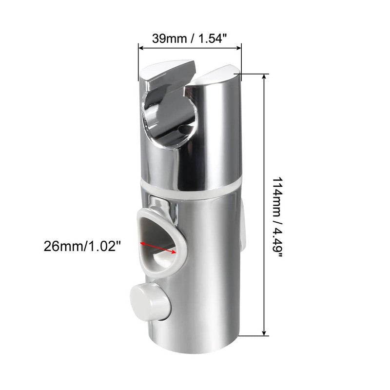 sourcing map Hand Shower Holder 26 mm Adjustable Height Angle