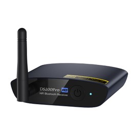 1Mii HiFi Bluetooth 5.3 Music Receiver for Home Stereo with LDAC, Bluetooth Audio Adapter with Audiophile DAC aptX HD, RCA Optical Output for AV Receiver or Stereo Amplifier - DS200Pro Blue