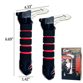 Xkqjlp 2 Packs Car Door Handle for Disabled Car Handle Mobility Aid Car Door Assist Handle Handly for Getting Out of Car Mobility Aid for Seniors Elderly Pregnant Women Emergency Use