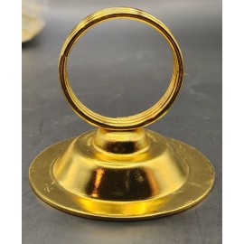 Gray Bunny Gold Color Metal Dining Table Top Place Card Sign Holder Display 6 pcs NEW NIP