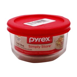 Pyrex Simply Store Meal Prep Glass Food Storage Container (1-Cup, BPA Free Lid, Oven Safe)