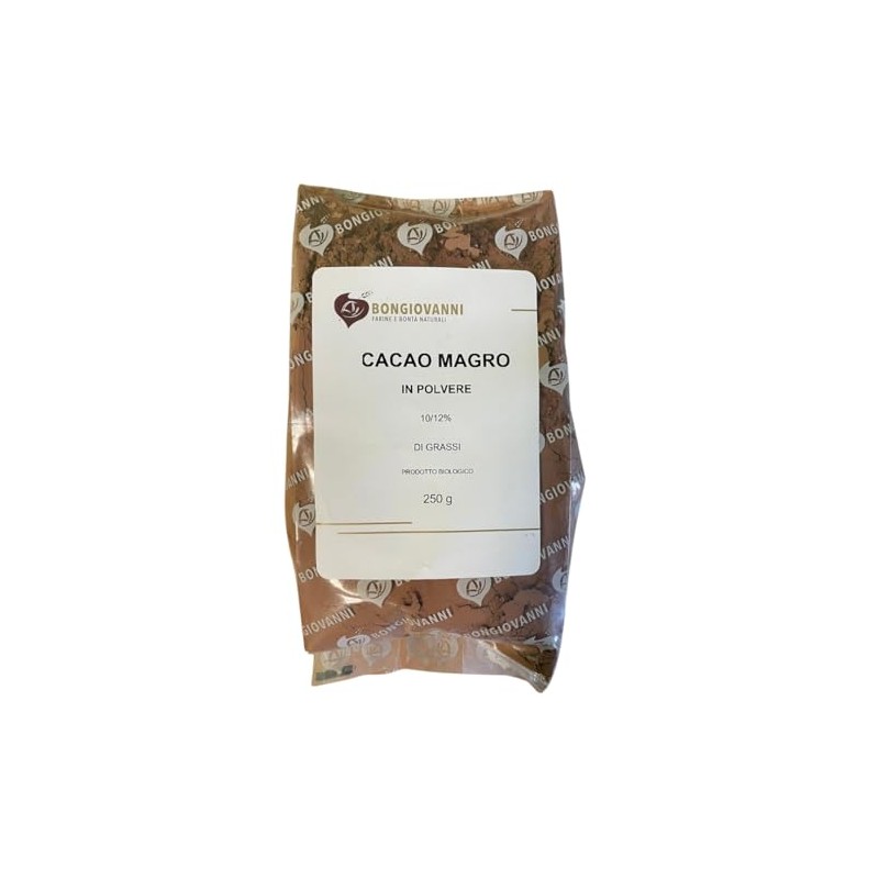 BONGIOVANNI FARINE E BONTA' NATURALI Cacao Magro 10/12 in polvere