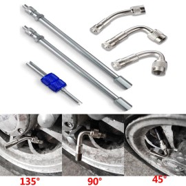 Unbranded 6x Truck RV Car Bike Motorcycle Dual Wheel Tire Valve Extender Extension Adaptor