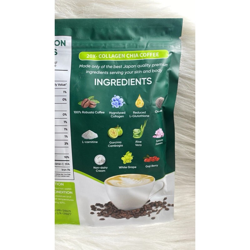 FIT GUM 2 PACK/ FITGUM 20X Collagen Chia Coffee -