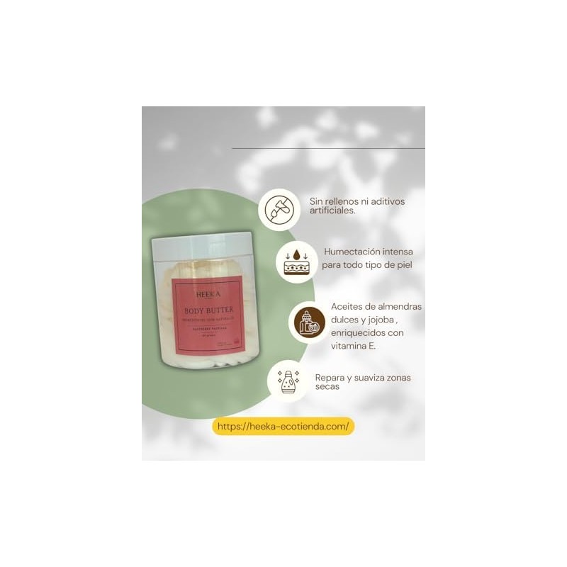 Body Butter - Crema Corporal Natural Hidratante Intensiva Aroma Coco