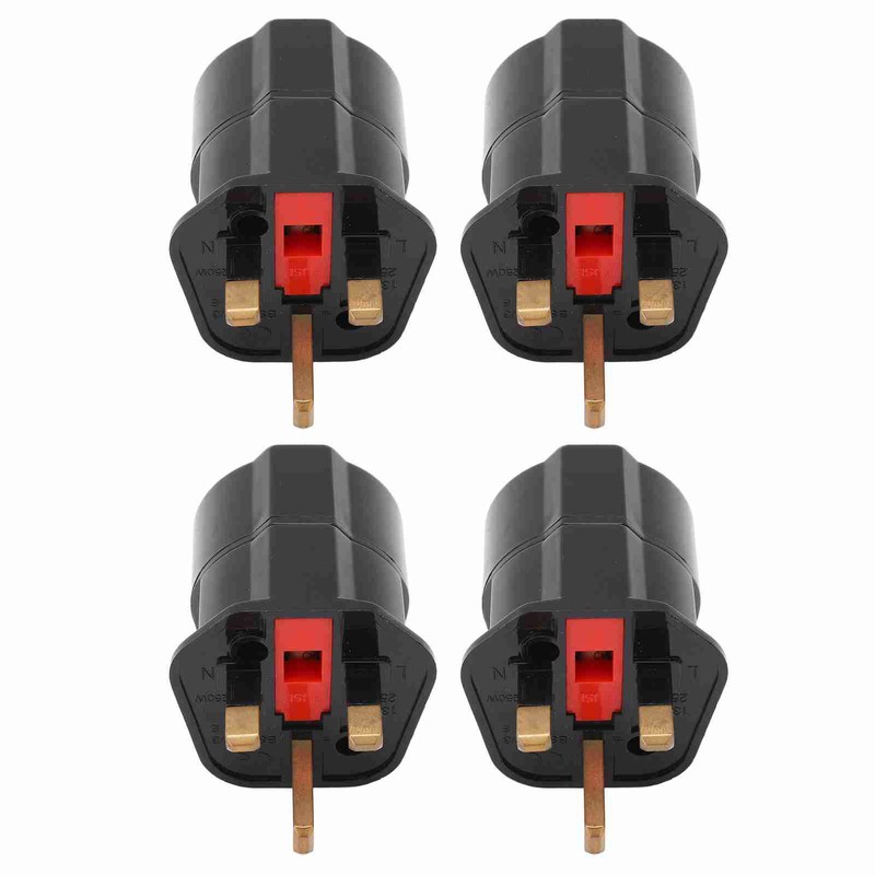 4PCS to Conversion Plug Grounding 2 Pin to 3 Pin