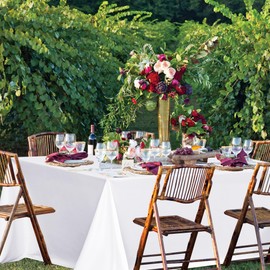 sancua White Table Cloths Rectangle, 8 Pack Tablecoths for 6 Foot Tables - Washable Polyester Fabric Table Cover for Wedding, Birthday Party, Banquet Reception, 54x108 Inch