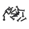 sourcing map M3.5 x 16mm Phillips Screw Fastener Black for