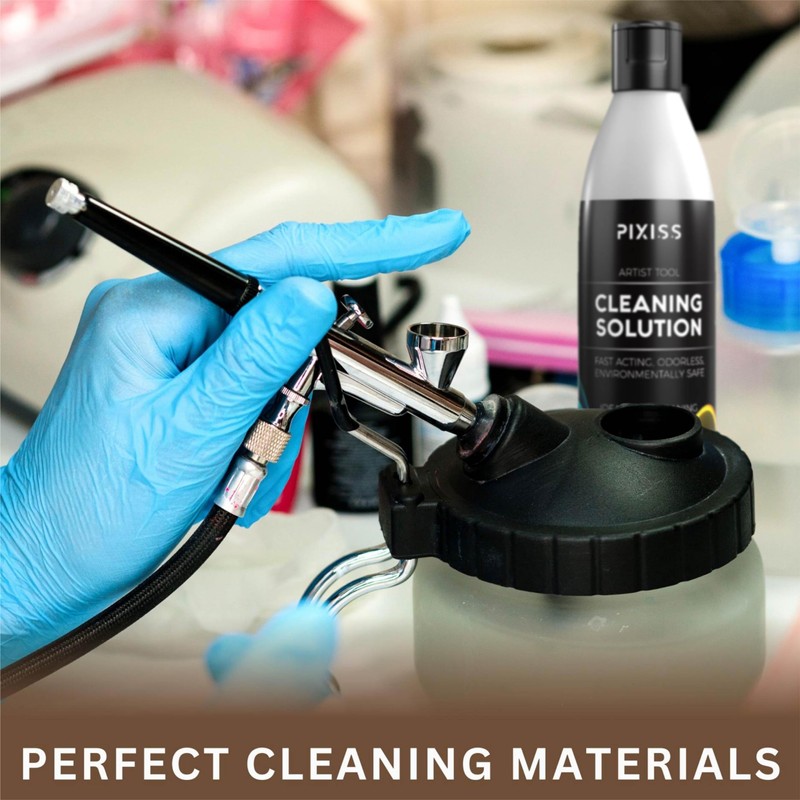 Airbrush Cleaning Kit - Airbrush Clean Pot Glass Cleaning Jar