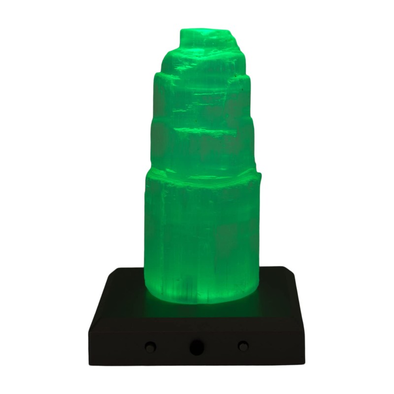 Selenite Stone Iceberg Skyscraper Tower Approx. 11 cm