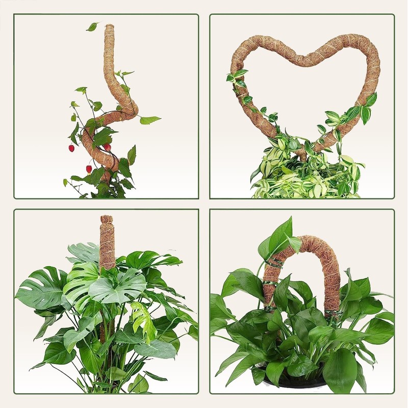 Craft911 Moss Pole Monstera Plant Support – 48” Bendable Moss