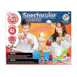 PlayMonster Science4you - Spectacular Science - 10 Experiments to Discover Physics and Chemistry - Fun, Education Activity for Kids Ages 8+