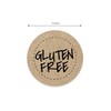 Gluten Free Kraft Stickers / 500 Brown Kraft Circle Labels
