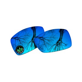 Raydi Polycarbonate Replacement Lenses for Costa Del Mar Reefton Rectangular Sunglasses - Ice Blue Mirror - Polarized