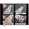 Cliqkwen 2023 Multifunction Wire Plier Tool,Wire Stripping Pliers Steel Spring