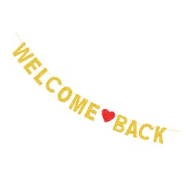 STOBOK Welcome Sign Banner Hanging Welcome Back to School Party Decoration Banner Party Paper Welcome Sign Banner