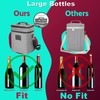 HAMILO 4 Bottle Wine Carrier - Gray, Champagne Carrier Bag,