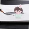 VICASKY Cute Girl Shaped Brow Pencil Sharpener Manual Portable and