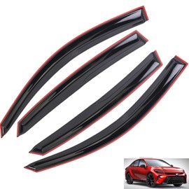 ECNEREFERR Window Visors Rain Guards Deflector Fit for 2018 2019 2020 2021 2022 2023 2024 Toyota Camry Accessories 4 pcs -Ram Window Deflector Visors Vent Sun Rain Guard Shade