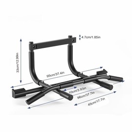 Door Frame Pull Up Bar, Portable Pull Up Bar, Multipurpose Home Gym Fitness Bar, Indoor Strength Training Upper Body Exercise Bar
